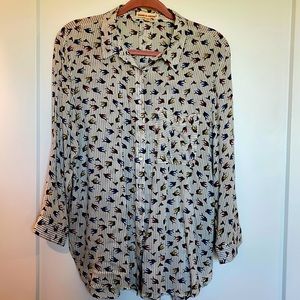 Retro fun ration button down!